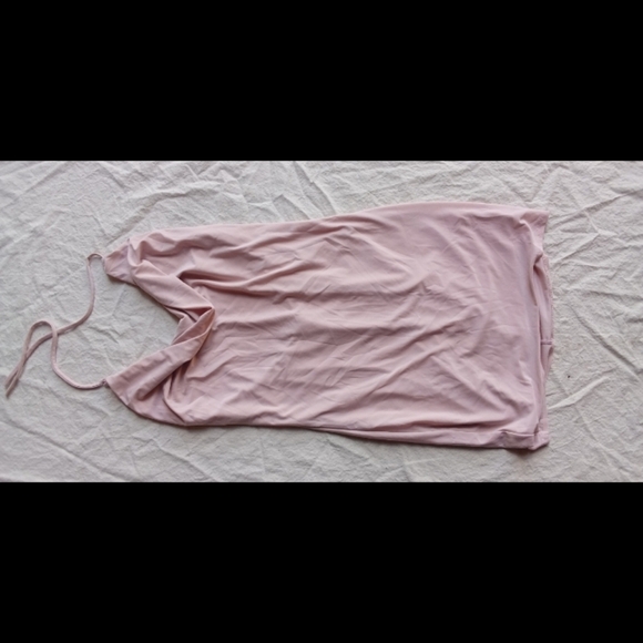 Light Pink Swoop Neck Dress - Picture 3 of 4